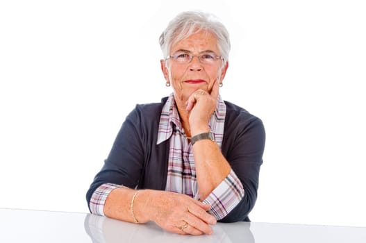 Satisfied senior citizen