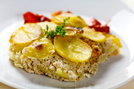 Casserole with minced meat