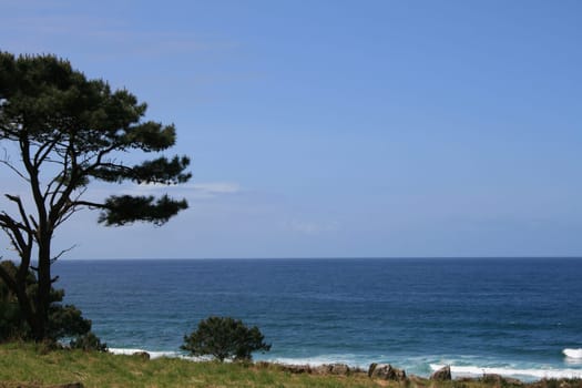 Coast of the atlantic ocean in Galicia,Spain