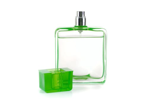 perfume bottle isolated on a white background