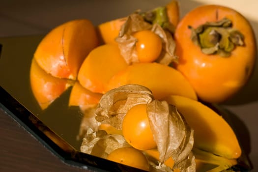 Physalis and persimmons