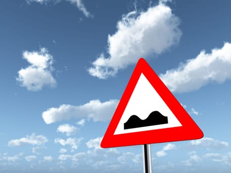 Traffic signs Uneven road surface