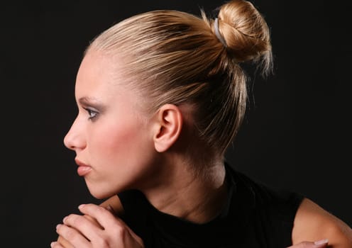 blonde young woman