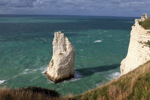 Spectacular cliffs, Etretat, Normandy, France