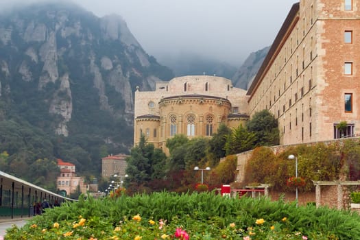 Santa Maria de Montserrat monastery. Catalonia, Spain.