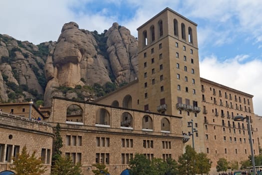 Santa Maria de Montserrat monastery. Catalonia, Spain.