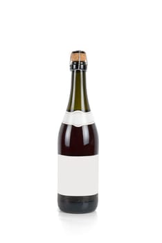 wine bottle on a white background