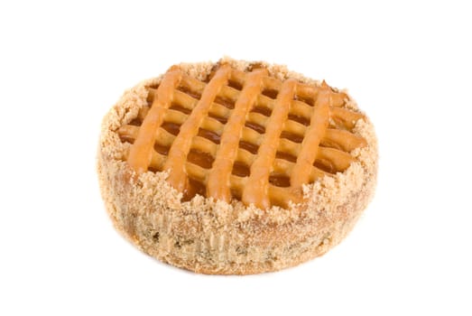 Cherry pie isolated on a white background