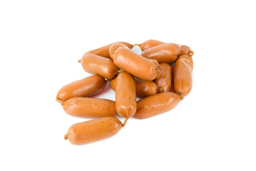 Sausages isolated on a white background
