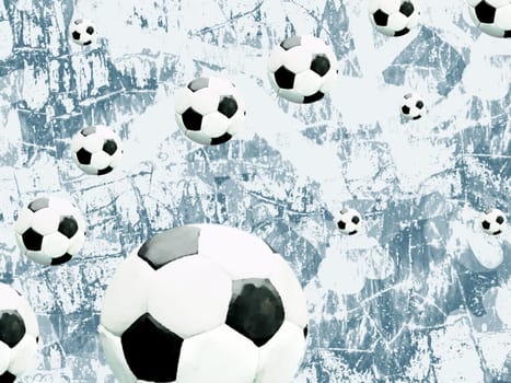 many footballs