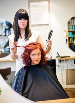 Situation in a Hair salon