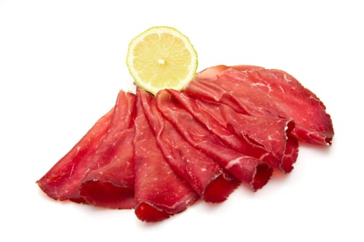 italian cold cuts called  Bresaola
