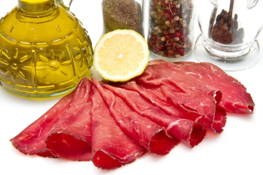 italian cold cuts called  Bresaola