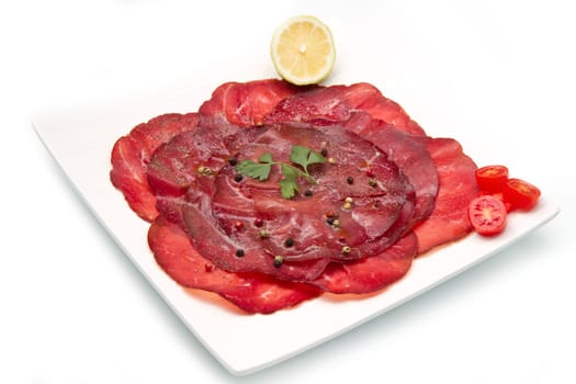 italian cold cuts called  Bresaola
