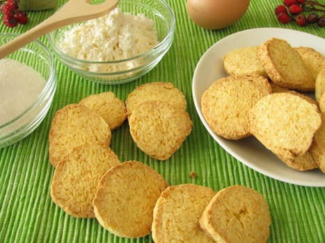 Gluten-free biscuits made from corn flour