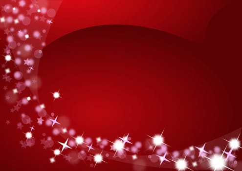 Christmas background with glittering stars