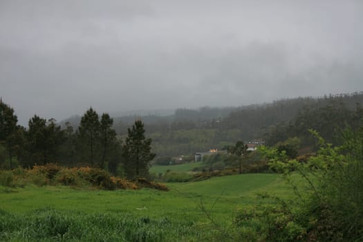 Galicia,Spain,at the way of St. James famous european pilgrims way
