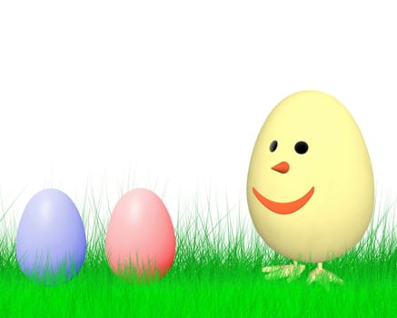 Smiling Easter Chicken