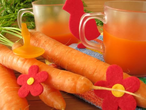 Carrot juice for children