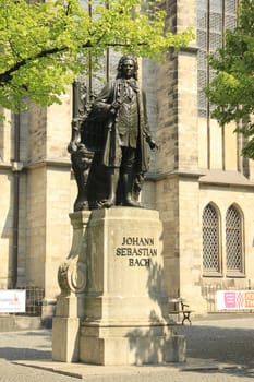 Bach monument in Leipzig