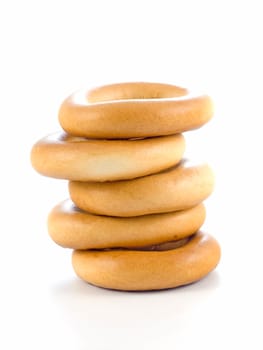 fresh cakes isolated on white background