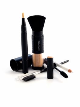 cosmetics series: Set of Face Cosmetics  on white background
