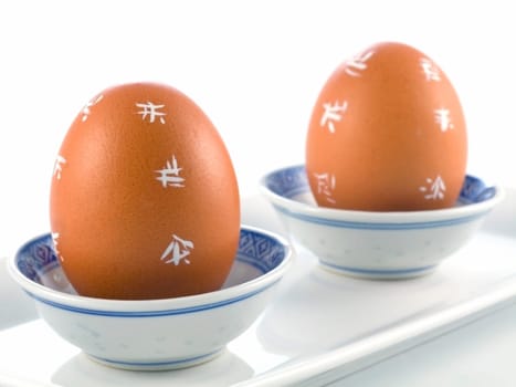 Easter Eggs isolated on a white background