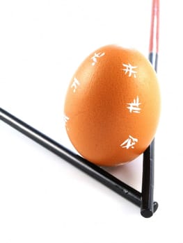 Easter Eggs isolated on a white background