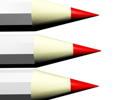 red pens