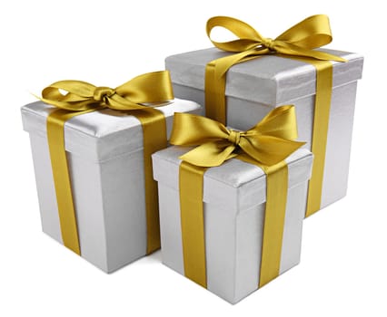 Three Silver Gifts with a Golden Bow