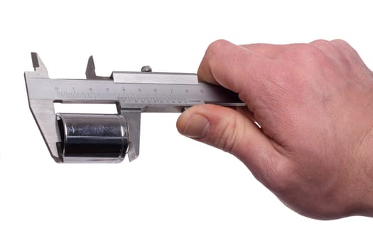 Measuring an object using the slide valve.