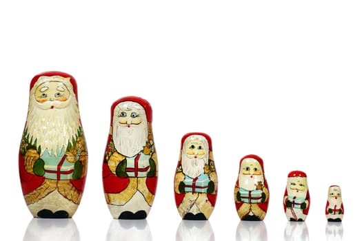 Santa Claus Matruschkas - 6 pieces