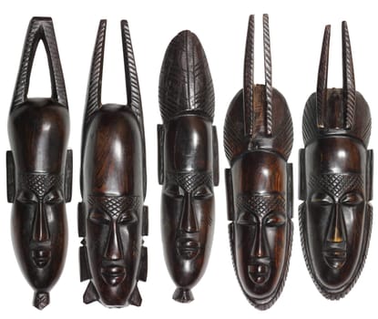 5 African Wooden Masks