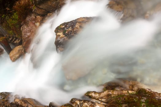 Mountain gorge in the Bavarian Alps.