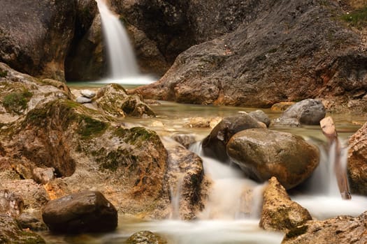 Mountain stream in the Bavarian Alps.