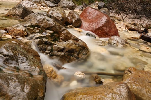 Mountain stream in the Bavarian Alps.