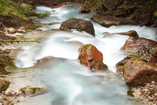 Mountain gorge in the Bavarian Alps.