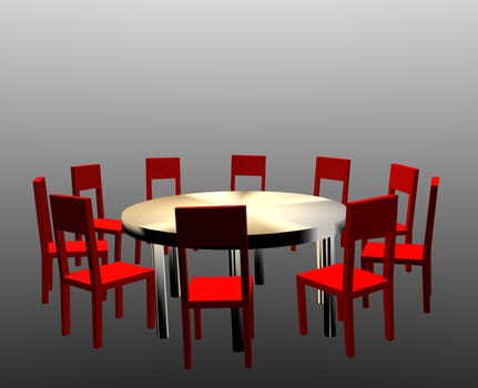 Circle of chairs