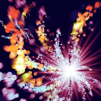Fireworks illustration colorful