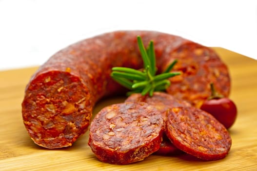 Spanish sausage chorizo