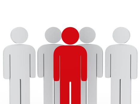 leadership team white people white leader red