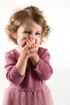 Shy baby girl