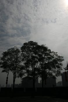 Xian Old Town,view over the city wall