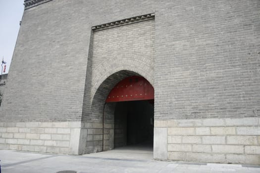 Xian Old Town,Drawbridge and City Wall