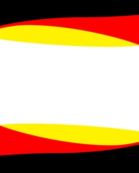 Background - Wave Black Red Yellow
