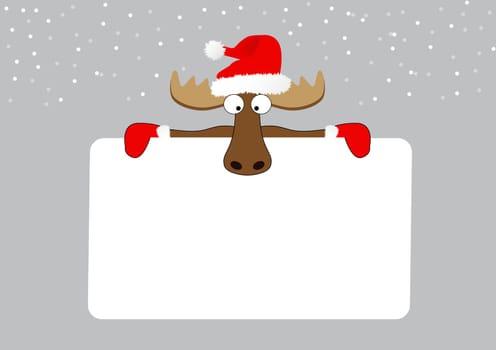 Moose with card