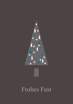 Christmas tree with candles
