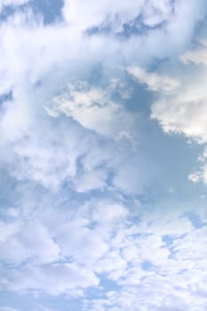 a beautiful serene blue cloudy sky