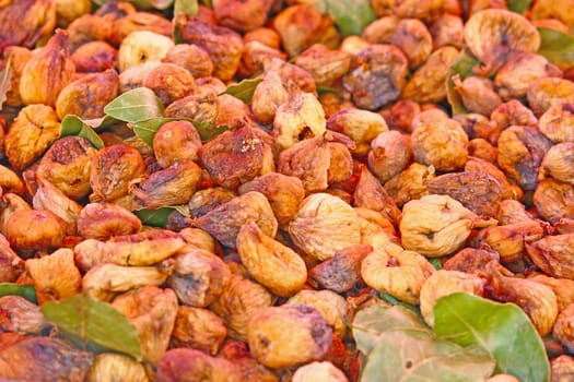 Ripe figs in a retail store on the market