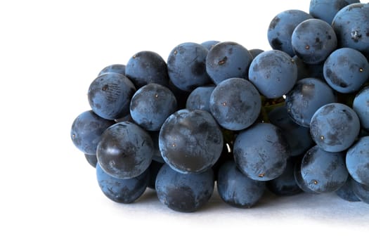 grapes over white background